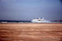Departing Calais hoverport